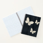 Elegant Butterflies Woven Spiral Notebook Notizblock (Innenseite)