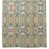 Elegant Butterfly Artisan Duschvorhang (Vorderseite)