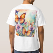 "Elegant Butterfly Bliss T - Shirt" T-Shirt (Rückseite)