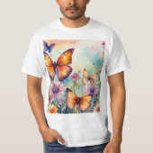 "Elegant Butterfly Bliss T - Shirt" T-Shirt (Vorderseite)