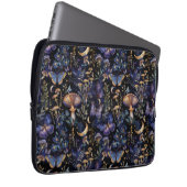 Elegant Butterfly Floral Moons Pattern Laptopschutzhülle (Vorne Rechts)