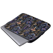 Elegant Butterfly Floral Moons Pattern Laptopschutzhülle (Vorne Knopf)