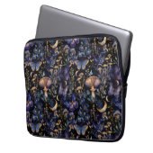 Elegant Butterfly Floral Moons Pattern Laptopschutzhülle (Vorderseite Links)