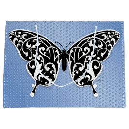 Elegant Butterfly Gift Bag Design von Edward Eksi Große Geschenktüte