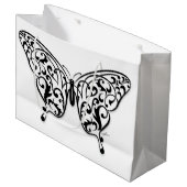 Elegant Butterfly Gift Bag Design von Eksi Große Geschenktüte (Vorderseite Schrägansicht)