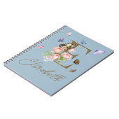 Elegant Butterfly Initial-Notebook Notizblock (Linke Seite)