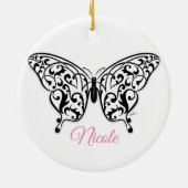 Elegant Butterfly Keramik Ornament Design von Eksi (Hinten)