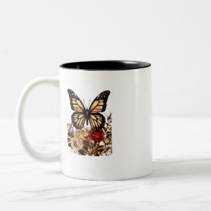 Elegant Butterfly Kontur Tasse - 11 oz