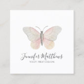 Elegant-Butterfly-Logo-Logo-Logo Quadratische Visitenkarte (Vorderseite)