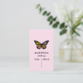 Elegant Butterfly Monarch CUSTOM PREIS TAG (Stehend Vorderseite)