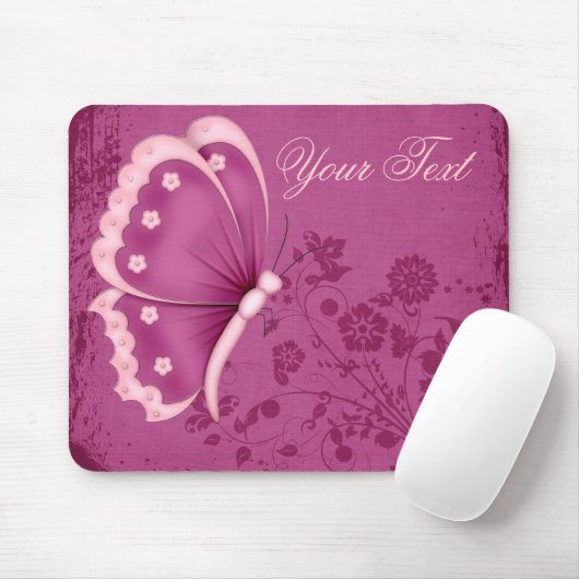 Elegant Butterfly Mousepad (Mit Mouse)