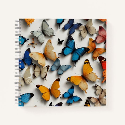Elegant Butterfly Notizblock (Vorderseite)