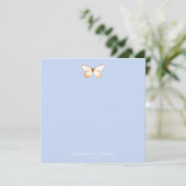 Elegant Butterfly Personalisiert Danke (Stehend Vorderseite)