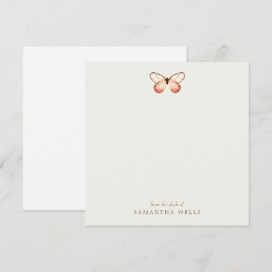 Elegant Butterfly Personalisiert Danke (Vorne/Hinten)