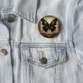 Elegant Butterfly Print Stilvolle Round Button (Beispiel)