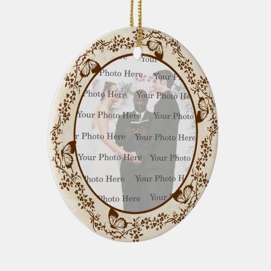 Elegant Butterfly Round Ornament (Rechts)