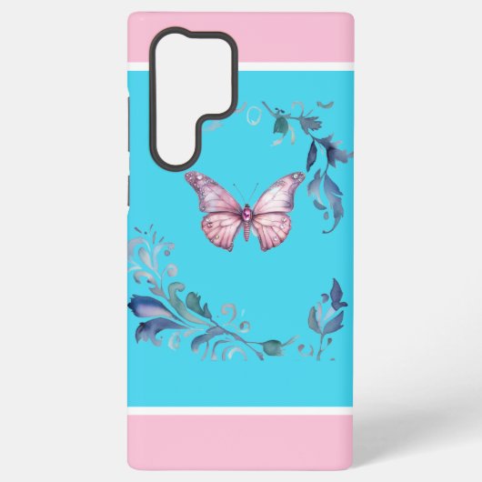 Elegant Butterfly Samsung Galaxy S22 Handy Case Samsung Galaxy Hülle (Rückseite)