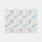 Elegant Butterfly Seamless Print Fleecedecke (Vorderseite (Horizontal))