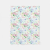 Elegant Butterfly Seamless Print Fleecedecke (Vorderseite)