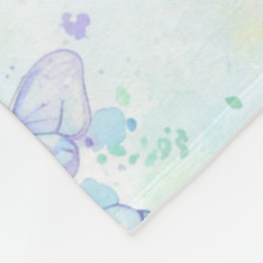 Elegant Butterfly Seamless Print Fleecedecke (Ecke)