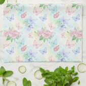 Elegant Butterfly Seamless Print Geschirrtuch (Gefaltet)