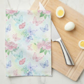 Elegant Butterfly Seamless Print Geschirrtuch (Viertel Falte)