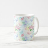 Elegant Butterfly Seamless Print Kaffeetasse (VorderseiteRechts)