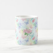Elegant Butterfly Seamless Print Kaffeetasse (Mittel)