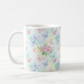Elegant Butterfly Seamless Print Kaffeetasse (Links)