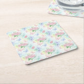 Elegant Butterfly Seamless Print Rechteckiger Pappuntersetzer (angewinkelt)