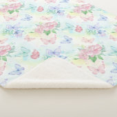 Elegant Butterfly Seamless Print Sherpadecke (3/4)