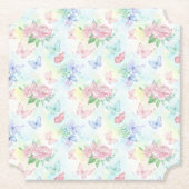 Elegant Butterfly Seamless Print Untersetzer (Vorderseite)