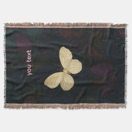 Elegant Butterfly Throw Blanket Decke