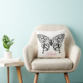 Elegant Butterfly Throw Kissen Design von Eksi (Stuhl )
