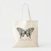 Elegant Butterfly Tote Bag Design von Eksi Tragetasche (Vorne)
