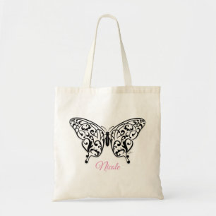 Elegant Butterfly Tote Bag Design von Eksi Tragetasche