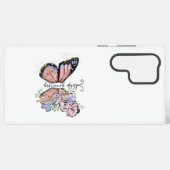 Elegant Butterfly und floral Design Samsung Galaxy Samsung Galaxy Hülle (Rückseite (Horizontal))
