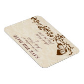 Elegant Butterfly Wedding Save the Date Magnet (Rechte Seite)
