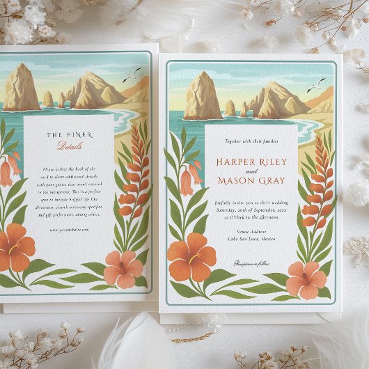 Elegant Cabo San Lucas Der Park der Villa Negroni Einladung