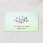 Elegant Cactus Succulent Green Visitenkarte (Vorderseite)