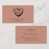 Elegant Cake Bakery Brown Visitenkarte (Vorne/Hinten)