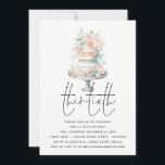 Elegant Cake Dusty Pink Peach Script 30th Birthday Einladung<br><div class="desc">Elegant Cake Dusty Pink Peach Script 30th Birthday. Printable or Printed. Thirtieth is in a set handwritten style script with the details beneath and watercolor cake and florals. Easily personalise the rest of the text with your details. Also available as a digital download.</div>