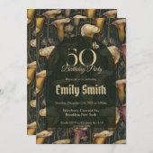 Elegant Call Lilies Accent 80Th Birthday Einladung (Vorne/Hinten)