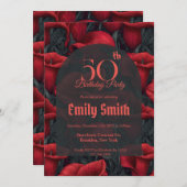 Elegant Call Lilies Luxury 20Th Birthday Einladung (Vorne/Hinten)