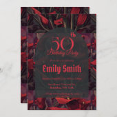 Elegant Call Lilies Luxury 20Th Birthday Einladung (Vorne/Hinten)