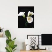 Elegant Calla Lily Blume 12 Poster (Heimbüro)