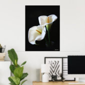 Elegant Calla Lily Blume 13 Poster (Heimbüro)