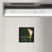 Elegant calla lily Save the Date Magnet (In Situ (Geschirrspüler))