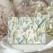 Elegant Calla Lily Wedding RSVP Card Pastel Einladung