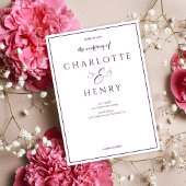 Elegant Callighraphy Script Wedding Einladung